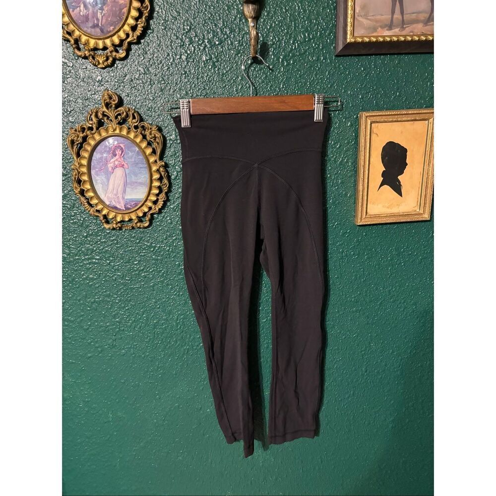 Lululemon Get Centered High Rise Crop 21" Leggings Black